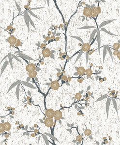 Blossom Cork Gold Chip by Seabrook Wallpaper