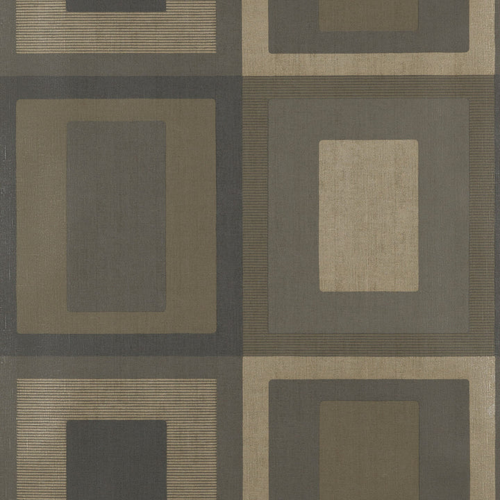 Moro Charcoal/Bronze by Threads Wallcovering VINYL WALLPAPER COLLECTION I PAPER - 100% United Kingdom - Horizontal: 26.989 and Vertical: 30.0228 26.989 - Fabric Carolina -