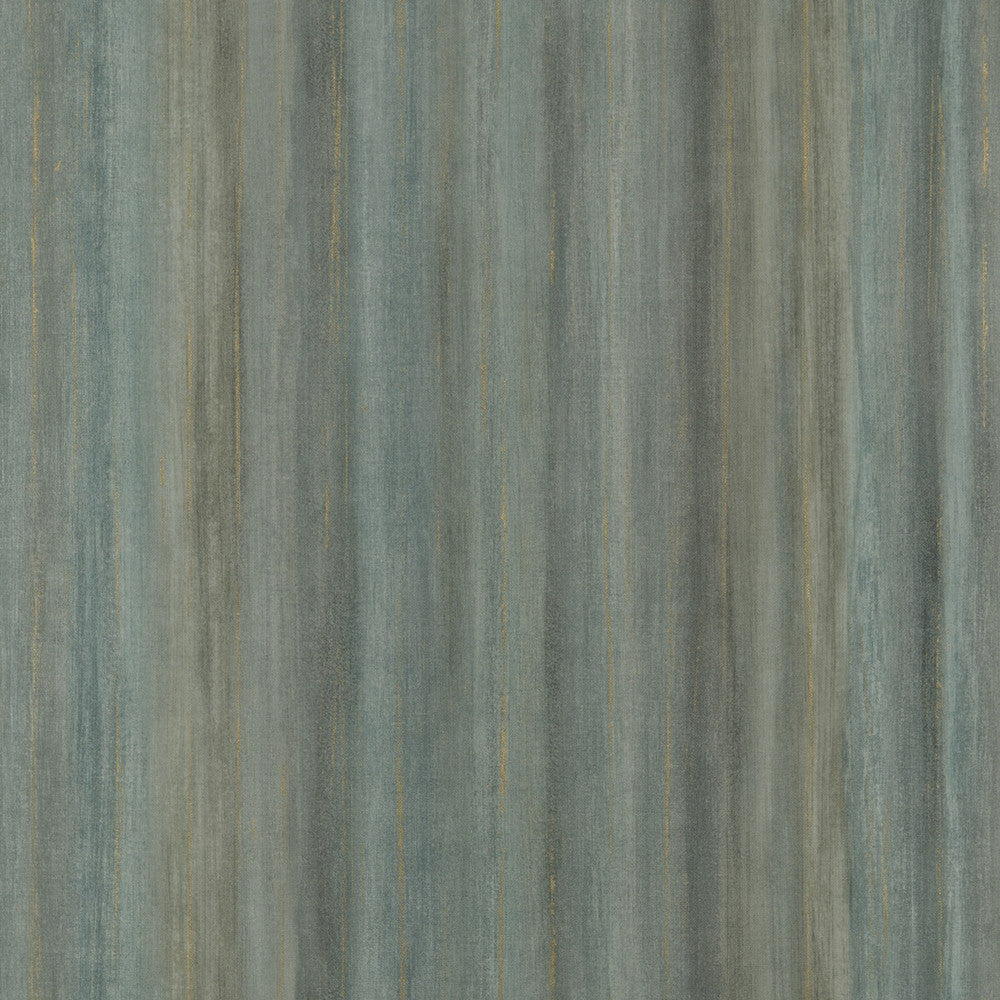 Painted Stripe Teal by Threads Wallcovering VINYL WALLPAPER COLLECTION I PAPER - 100% United Kingdom Horizontal: and Vertical: 26.989 - Fabric Carolina -