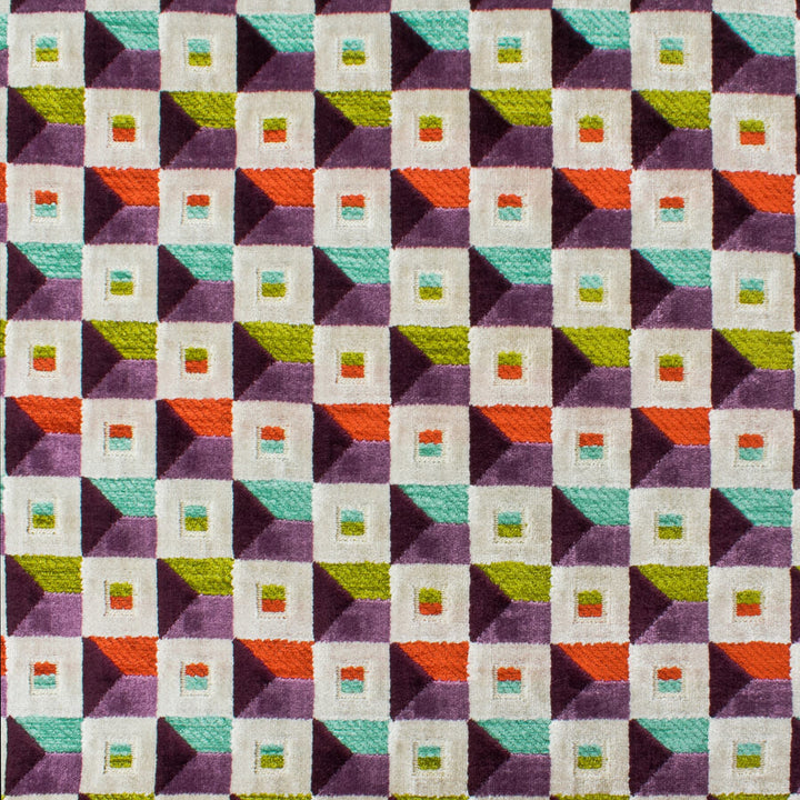 Exaggerate 1 Mardigras by Stout Fabric RIGHT ON TREND CUT VELVETS 51%POL 36%SVI 13%COT INDIA Horizontal: 2.250 and Vertical: 7.750 54 in - Fabric Carolina -