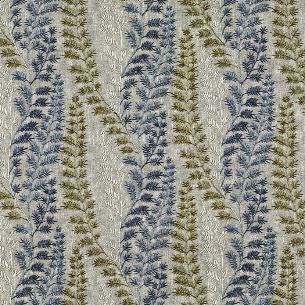 Socrates Elda Forest by Europatex Designer Fabric Socrates 20% Linen, 45% Viscose, 35% Polyester 15.7" H, 11" V 56.00 inches - Swanky Fabrics -