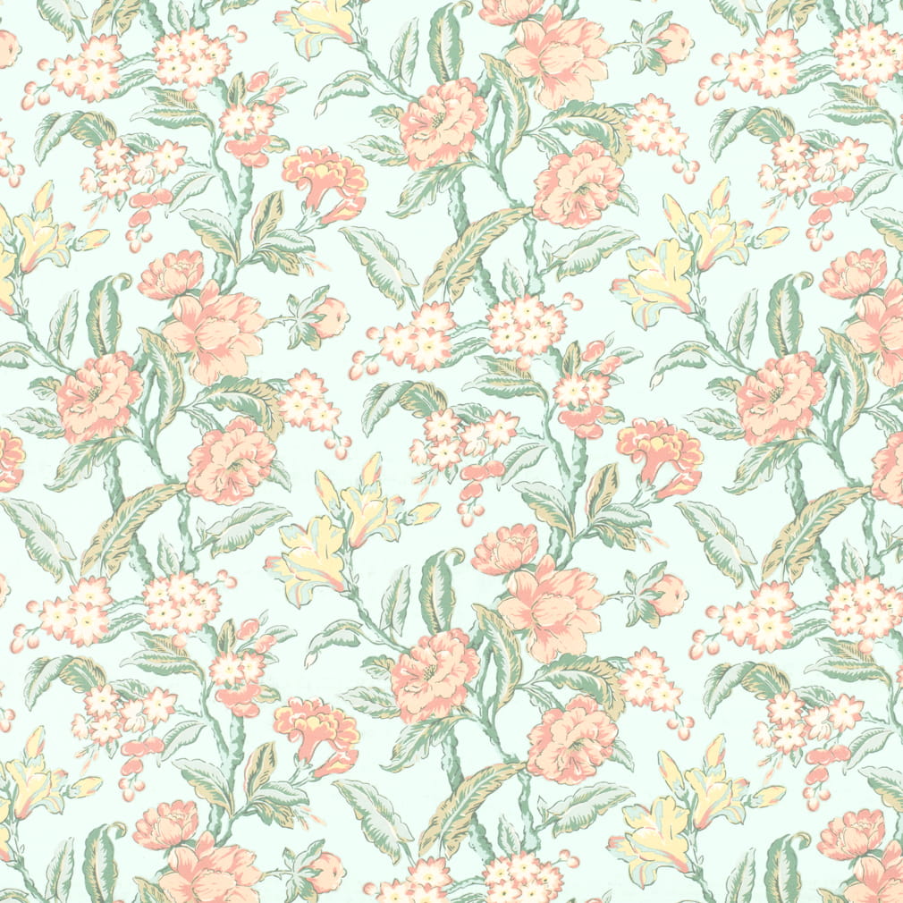 Eloise Aqua A1075-02 by 29 Park Designer Fabric