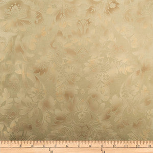 Embellished Damask Cream by Europatex Fabric