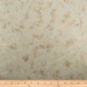 Embellished Damask Ivory by Europatex Fabric