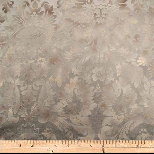 Embellished - Damask - Mink by Europatex Fabric Embellished 100% Polyester China See Sample Horizontal: N/A and Vertical: N/A 118.00 inches  - Fabric Carolina -