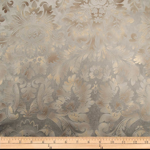 Embellished Damask Mink by Europatex Fabric