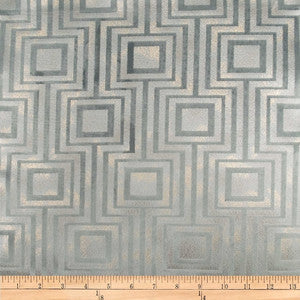 Embellished Square Steel by Europatex Fabric