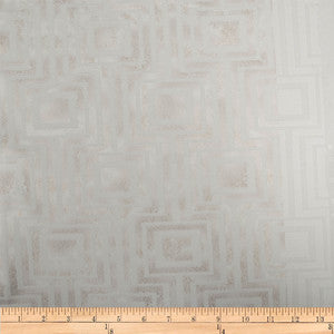 Embellished Square White by Europatex Fabric