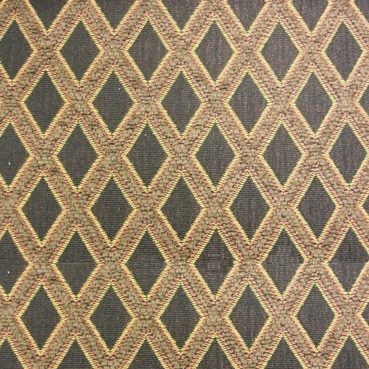 Emma B Col. 8 Chocolate by Europatex Designer Fabric Emma 100% Polyester V: 1.75" H: 1.25" 56.00 inches - Swanky Fabrics -