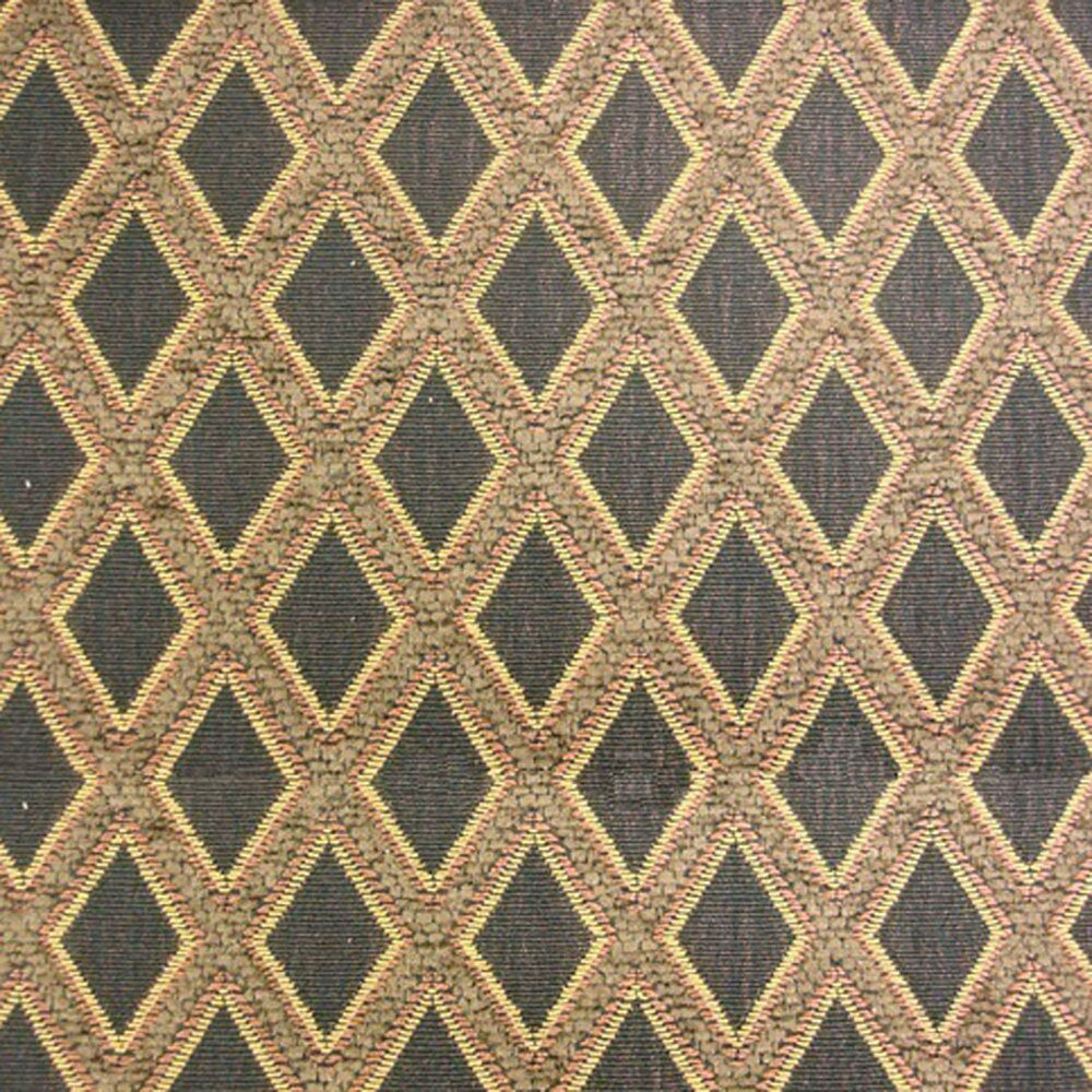 Emma B Col. 8 Chocolate by Europatex Fabric Emma 100% Polyester V: 1.75" H: 1.25" 56.00 inches - Fabric Carolina -