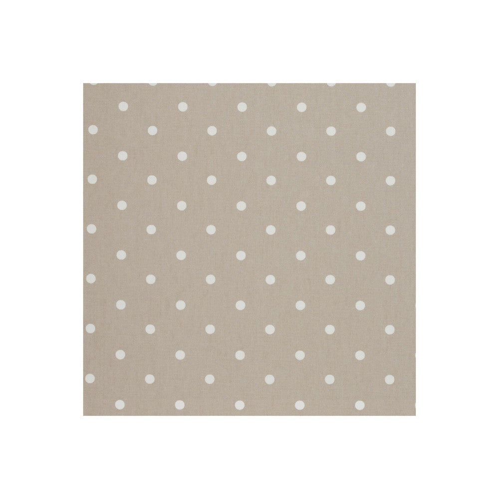 Dotty Taupe by Clarke And Clarke Fabric CLARKE & CLARKE VINTAGE CLASSICS COTTON - 100% United Kingdom MEDIUM Horizontal: 2.76 and Vertical: 2.36 54 - Fabric Carolina -