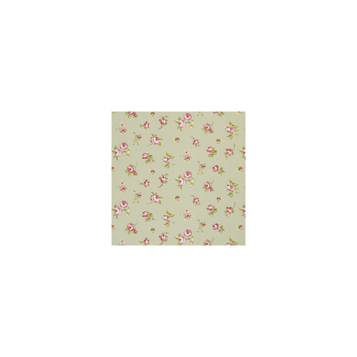 Rosebud Sage by Clarke And Clarke Fabric CLARKE & CLARKE VINTAGE CLASSICS COTTON - 100% United Kingdom MEDIUM Horizontal: 13.39 and Vertical: 6.3 54 - Fabric Carolina -