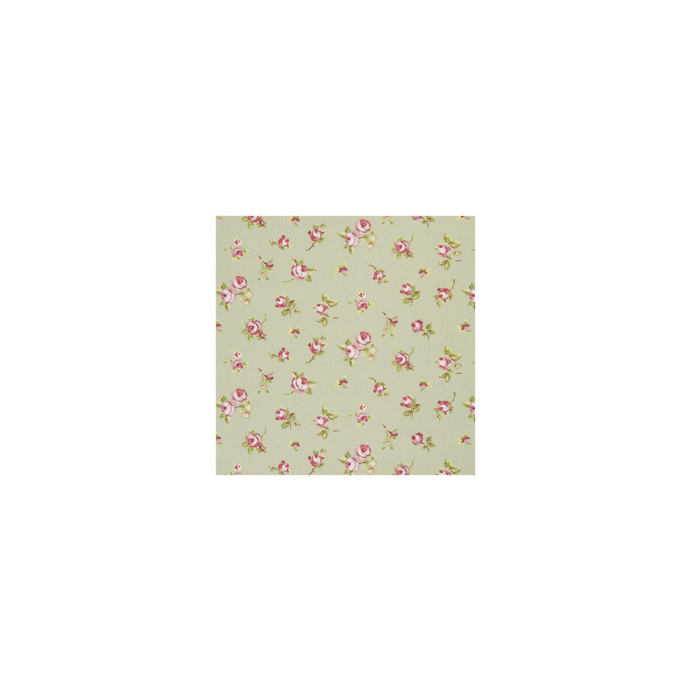 Rosebud Sage by Clarke And Clarke Fabric CLARKE & CLARKE VINTAGE CLASSICS COTTON - 100% United Kingdom MEDIUM Horizontal: 13.39 and Vertical: 6.3 54 - Fabric Carolina -