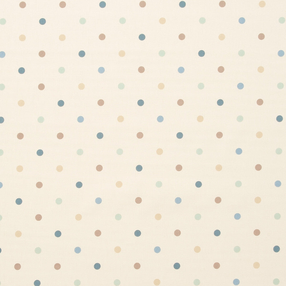 Dotty Duckegg by Clarke And Clarke Fabric CLARKE & CLARKE SKETCHBOOK PRINTS COTTON - 100% United Kingdom MEDIUM Horizontal: and Vertical: 54 - Fabric Carolina -