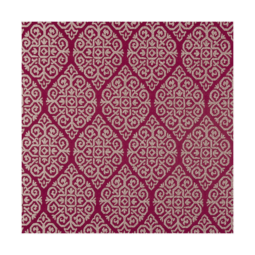 Zari Berry by Clarke And Clarke Fabric Clarke And Clarke Fabric Zari BerryFabric CLARKE & CLARKE BUKHARA POLYESTER - 40%;VISCOSE - 40%;LINEN - 20% India </p><p>Repeat: H: 4.72, V: 8.66 54 - Fabric Carolina -