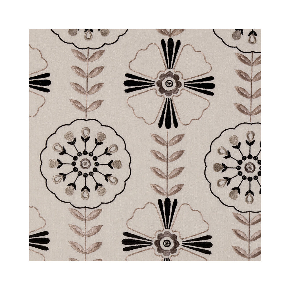 Mandana Ebony by Clarke And Clarke Fabric CLARKE & CLARKE BUKHARA VISCOSE - 70%;LINEN - 30% India - Horizontal: 12.99 and Vertical: 12.2 55 - Fabric Carolina -