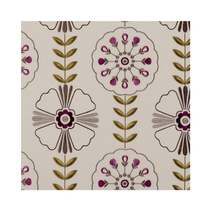 Mandana Berry by Clarke And Clarke Fabric CLARKE & CLARKE BUKHARA VISCOSE - 70%;LINEN - 30% India - Horizontal: 12.99 and Vertical: 12.2 55 - Fabric Carolina -