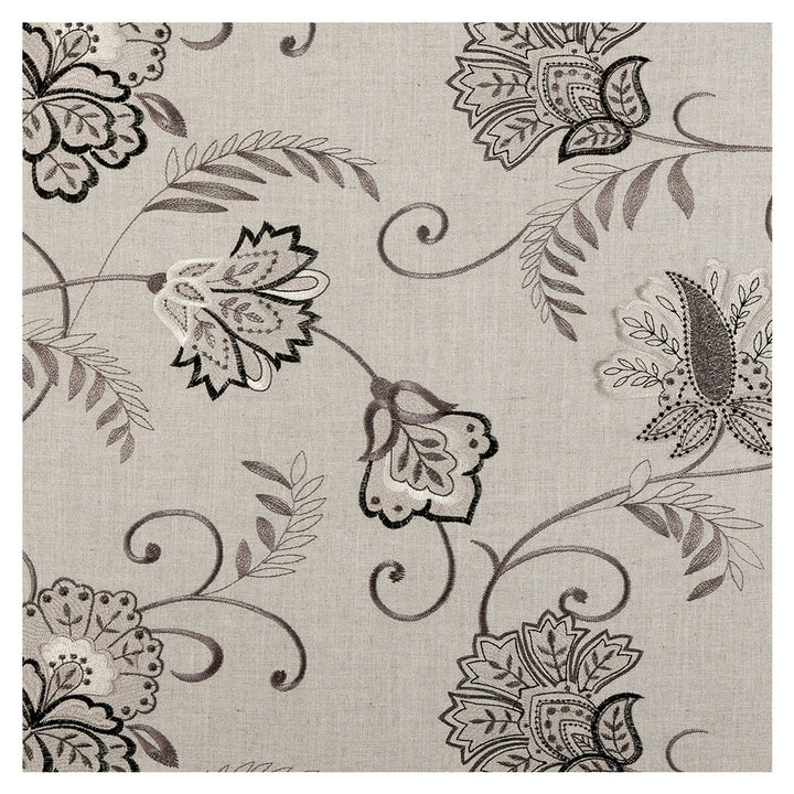 Bukhara Ebony by Clarke And Clarke Fabric CLARKE & CLARKE BUKHARA VISCOSE - 70%;LINEN - 30% India - Horizontal: 25.39 and Vertical: 18.11 55 - Fabric Carolina -