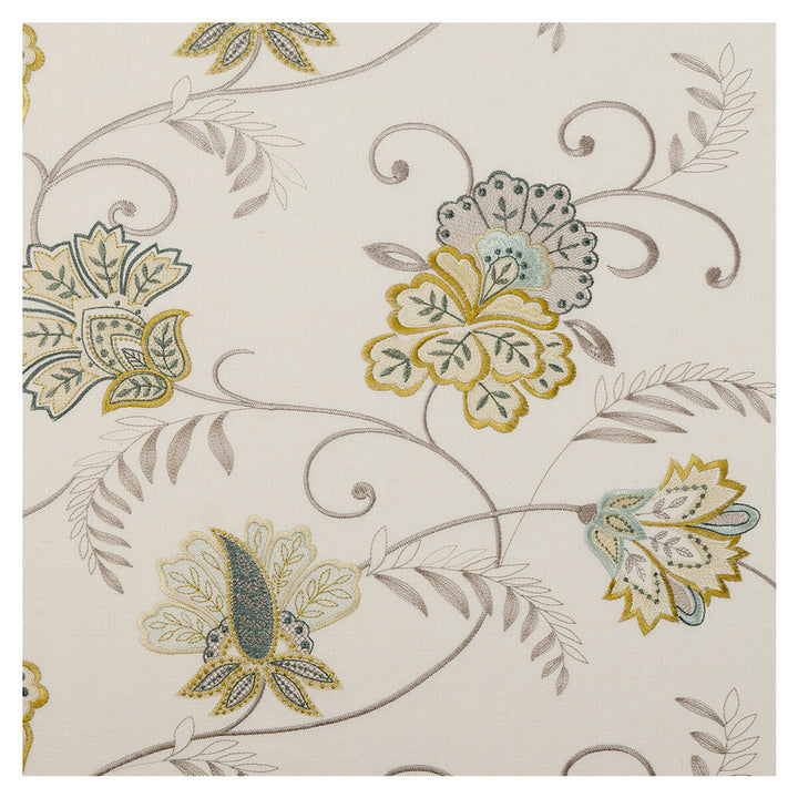 Bukhara Citrus by Clarke And Clarke Fabric CLARKE & CLARKE BUKHARA VISCOSE - 70%;LINEN - 30% India Horizontal: 25.39 and Vertical: 18.11 55 - Fabric Carolina -