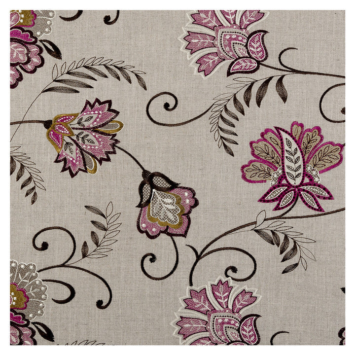 Bukhara Berry by Clarke And Clarke Fabric CLARKE & CLARKE BUKHARA VISCOSE - 70%;LINEN - 30% India - Horizontal: 25.39 and Vertical: 18.11 55 - Fabric Carolina -