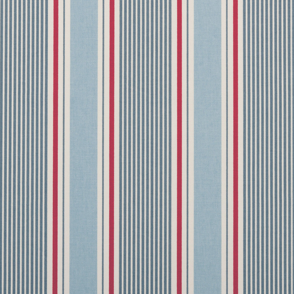Sail Stripe Marine by Clarke And Clarke Fabric CLARKE & CLARKE MARITIME PRINTS COTTON - 100% United Kingdom MEDIUM Horizontal: 6.89 and Vertical: 0 54 - Fabric Carolina -