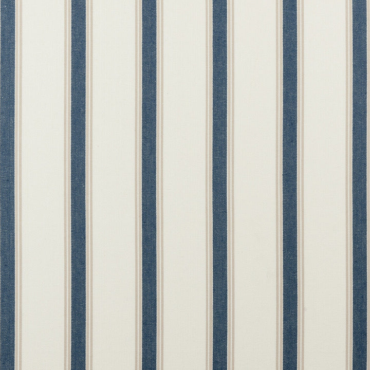 Oxford Navy by Clarke And Clarke Fabric CLARKE & CLARKE TICKING STRIPES COTTON - 100% India MEDIUM Horizontal: 2.76 and Vertical: 0 55 - Fabric Carolina -