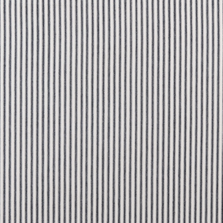 Sutton Charcoal by Clarke And Clarke Fabric CLARKE & CLARKE TICKING STRIPES COTTON - 100% India MEDIUM Horizontal: 0.39 and Vertical: 0 55 - Fabric Carolina -
