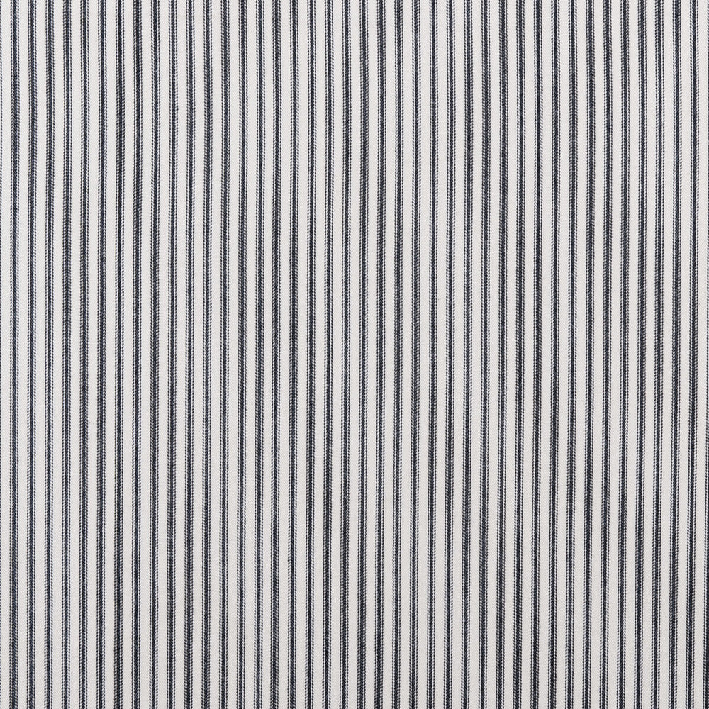 Sutton Charcoal by Clarke And Clarke Designer Fabric CLARKE & CLARKE TICKING STRIPES COTTON - 100% India MEDIUM Horizontal: 0.39 and Vertical: 0 55 - Swanky Fabrics -