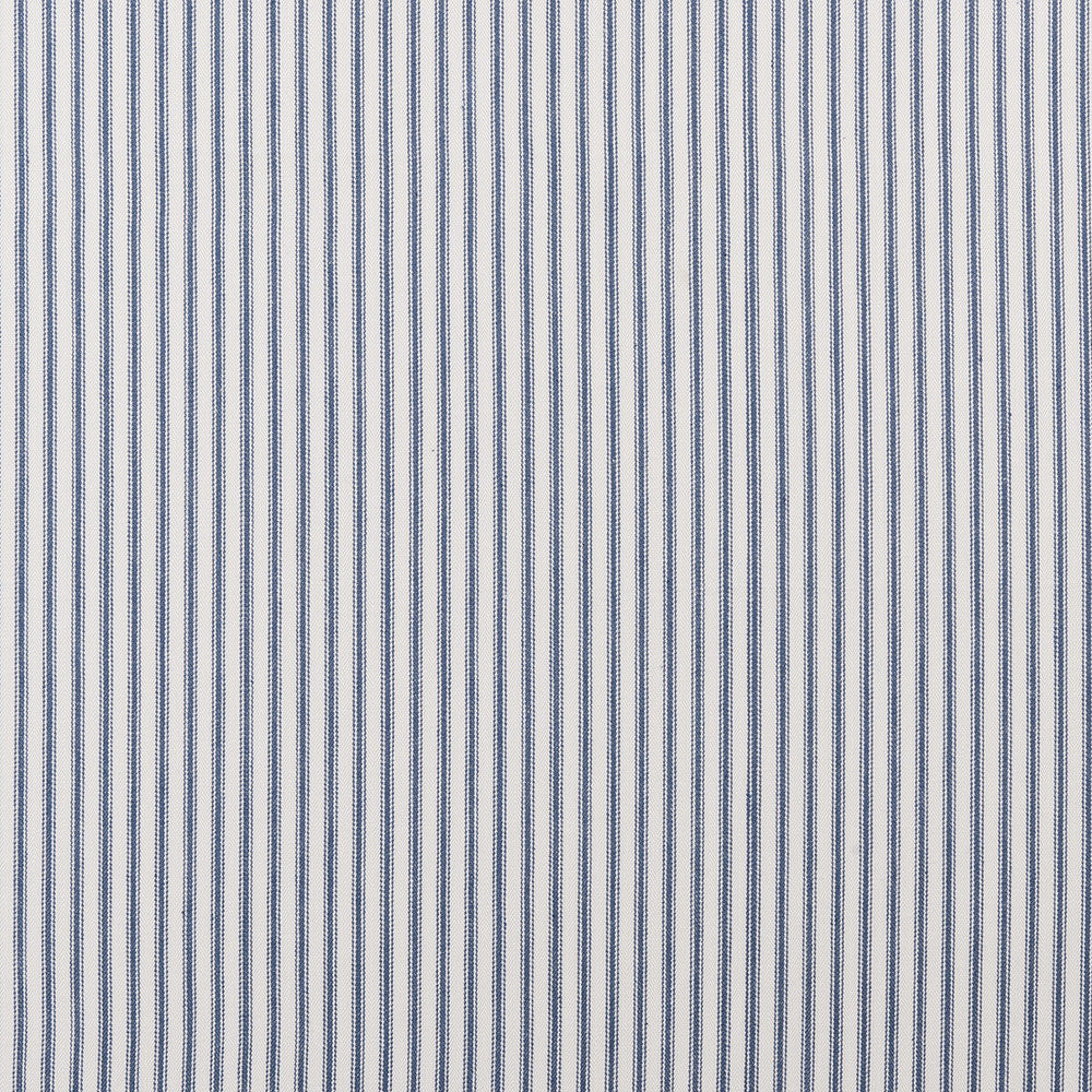 Sutton Navy by Clarke And Clarke Fabric CLARKE & CLARKE TICKING STRIPES COTTON - 100% India MEDIUM Horizontal: 0.39 and Vertical: 0 55 - Fabric Carolina -