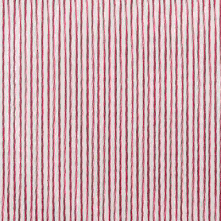 Sutton Red by Clarke And Clarke Fabric CLARKE & CLARKE TICKING STRIPES COTTON - 100% India MEDIUM Horizontal: 0.39 and Vertical: 0 55 - Fabric Carolina -