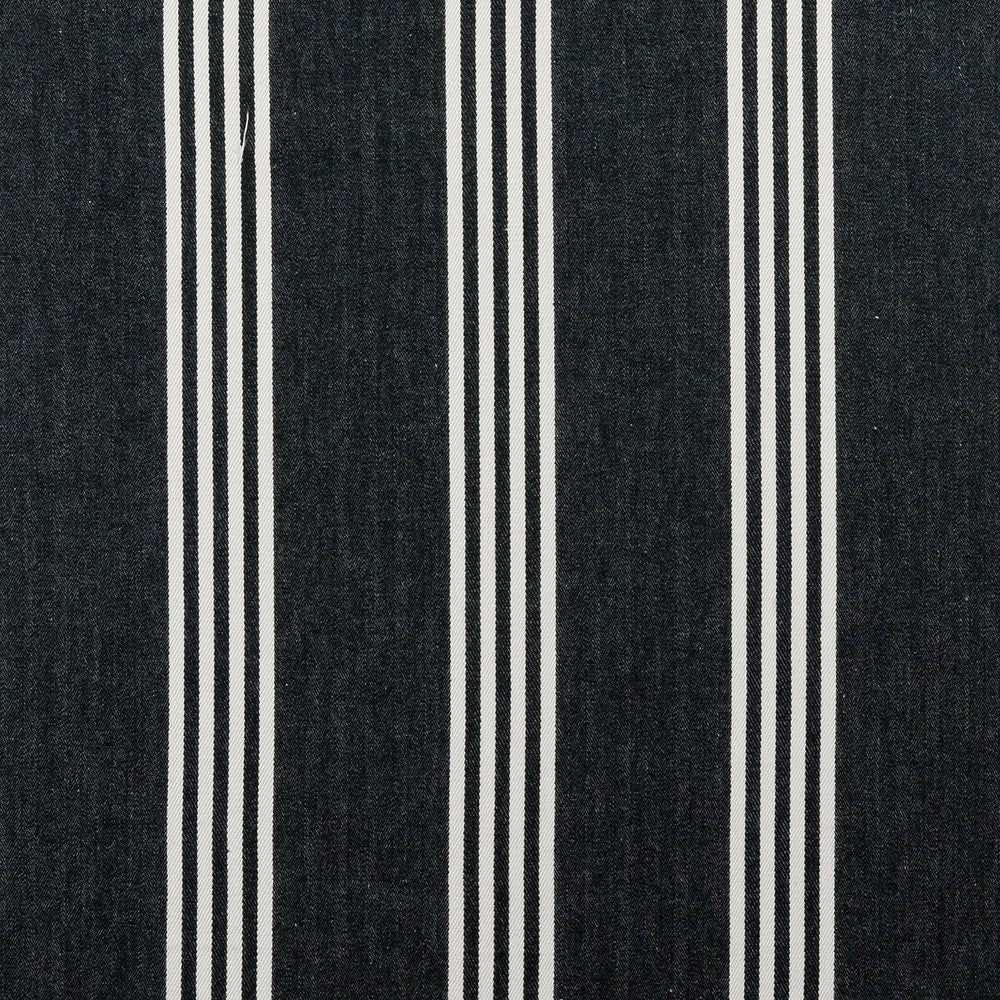Marlow Charcoal by Clarke And Clarke Fabric CLARKE & CLARKE TICKING STRIPES COTTON - 100% India MEDIUM Horizontal: 4.13 and Vertical: 0 55 - Fabric Carolina -