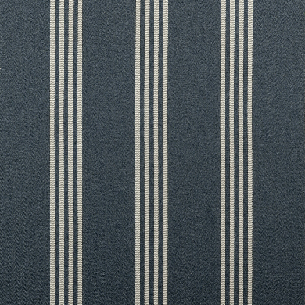 Marlow Navy by Clarke And Clarke Fabric CLARKE & CLARKE TICKING STRIPES COTTON - 100% India MEDIUM Horizontal: 4.13 and Vertical: 0 55 - Fabric Carolina -