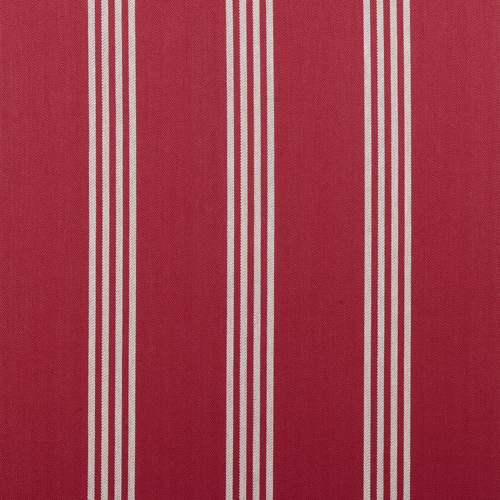 Marlow Red by Clarke And Clarke Fabric CLARKE & CLARKE TICKING STRIPES COTTON - 100% India MEDIUM Horizontal: 4.13 and Vertical: 0 55 - Fabric Carolina -