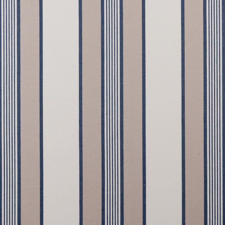 Regatta Navy by Clarke And Clarke Fabric CLARKE & CLARKE TICKING STRIPES COTTON - 100% India MEDIUM Horizontal: 6.69 and Vertical: 0 55 - Fabric Carolina -