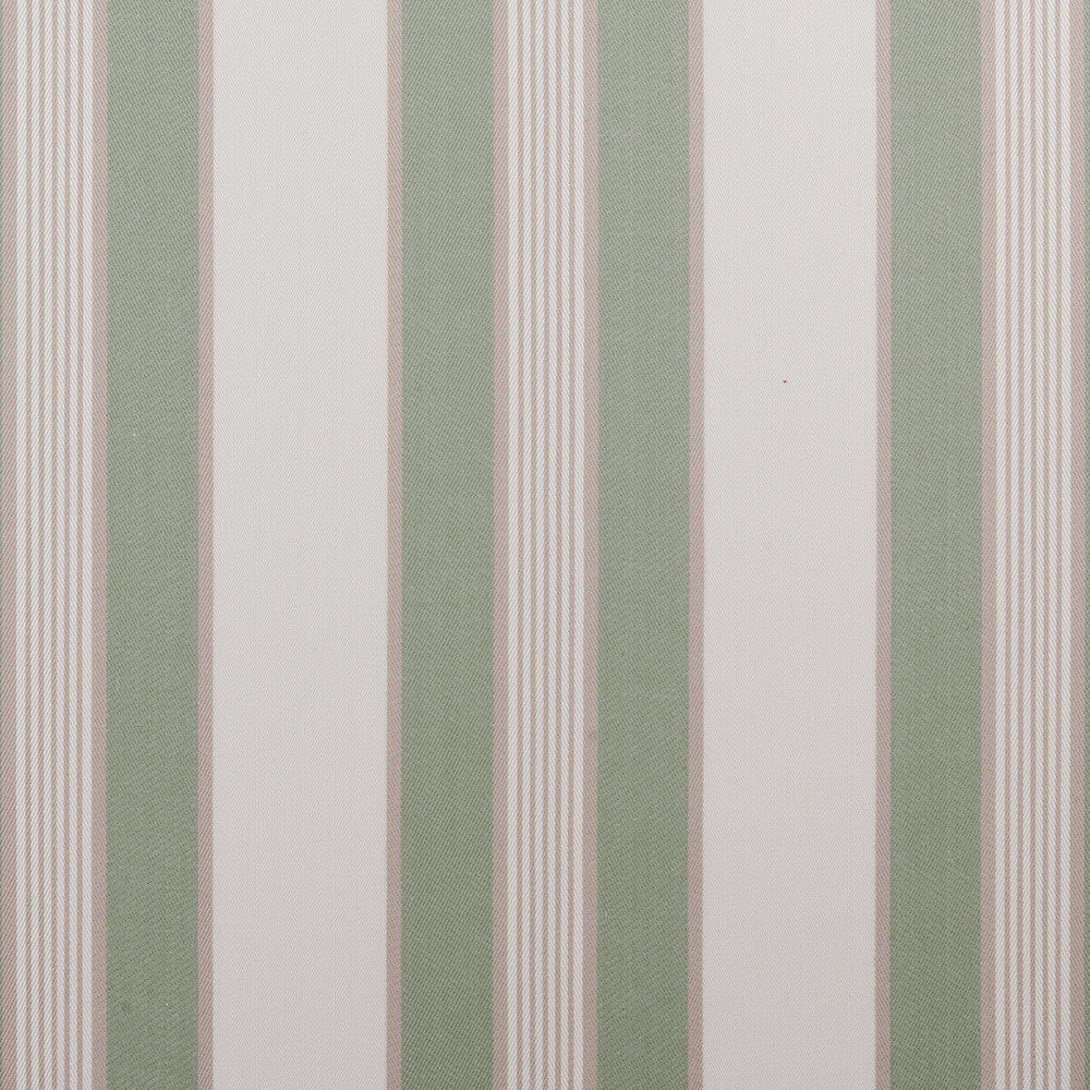Regatta Sage by Clarke And Clarke Fabric CLARKE & CLARKE TICKING STRIPES COTTON - 100% India MEDIUM Horizontal: 6.69 and Vertical: 0 55 - Fabric Carolina -