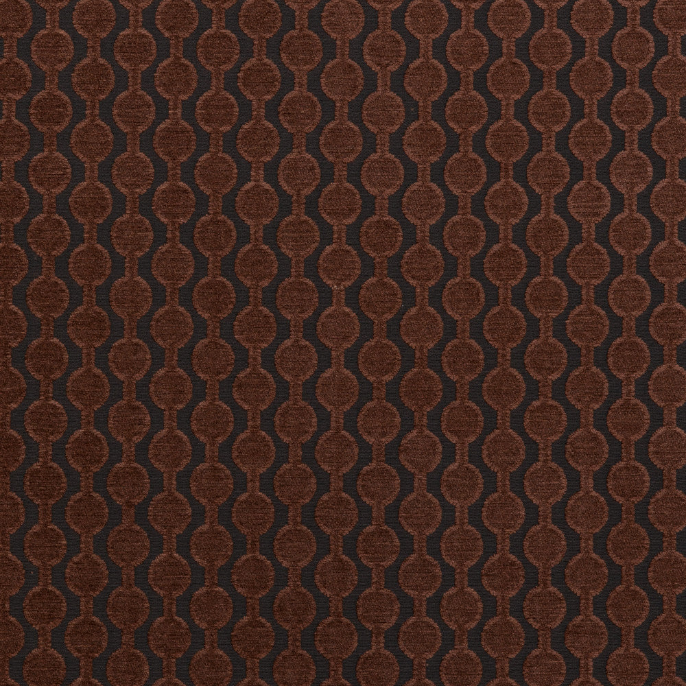 F0433 13 Lazzaro Mahogany by Clarke and Clarke Fabric CLARKE & CLARKE VISCOSE - 70%;POLYESTER - 30% Turkey HEAVY Horizontal: 1.77 and Vertical: 1.38 54  - Fabric Carolina -
