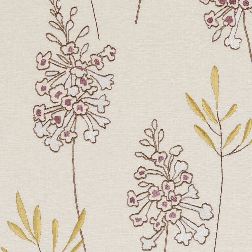 Foxglove Heather by Clarke And Clarke Fabric CLARKE & CLARKE WILD GARDEN LINEN - 55%;RAYON - 45% China - Horizontal: 26.57 and Vertical: 22.83 52 - Fabric Carolina -