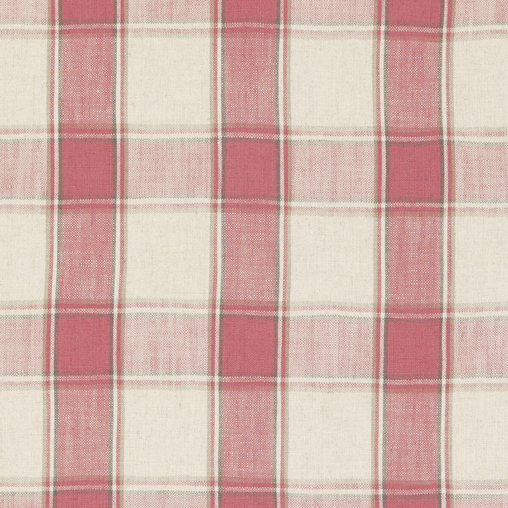Montrose Raspberry by Clarke And Clarke Fabric CLARKE & CLARKE FAIRMONT VISCOSE - 80%;LINEN - 20% Turkey HEAVY Horizontal: 5.51 and Vertical: 5.51 54 - Fabric Carolina -