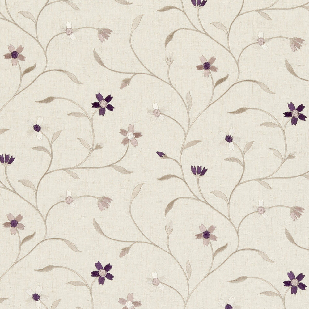 Mellor Heather by Clarke And Clarke Fabric CLARKE & CLARKE RIBBLE VALLEY POLYESTER - 61%;LINEN - 19%;VISCOSE - 11%;COTTON - 9% India - Horizontal: 10.63 and Vertical: 9.25 53 - Fabric Carolina -
