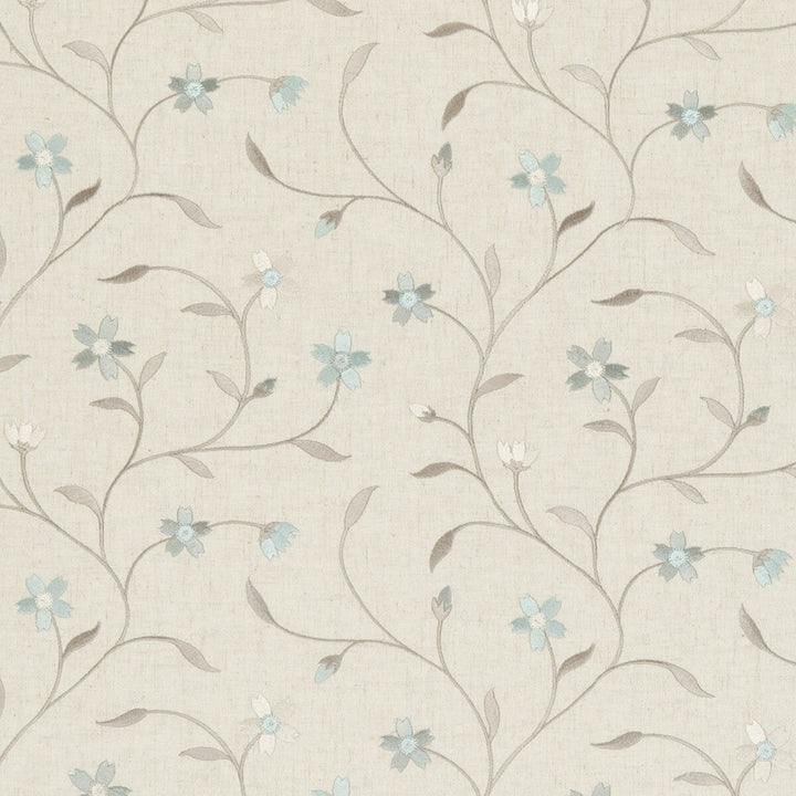 Mellor Mineral by Clarke And Clarke Designer Fabric CLARKE & CLARKE RIBBLE VALLEY POLYESTER - 61%;LINEN - 19%;VISCOSE - 11%;COTTON - 9% India Horizontal: 10.63 and Vertical: 9.25 53 - Swanky Fabrics -