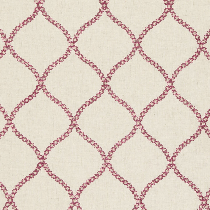 Sawley Raspberry by Clarke And Clarke Fabric CLARKE & CLARKE RIBBLE VALLEY POLYESTER - 58%;LINEN - 18%;COTTON - 17%;VISCOSE - 7% India - Horizontal: 5.31 and Vertical: 6.3 53 - Fabric Carolina -