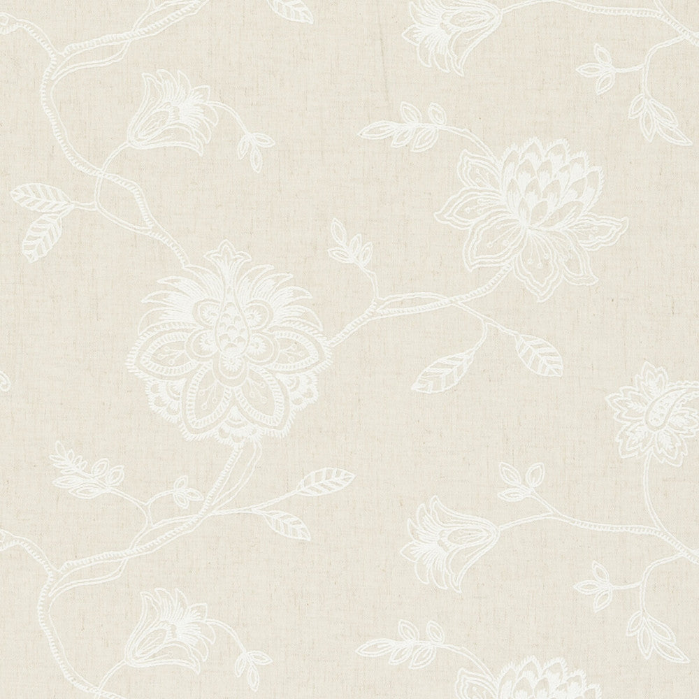 Whitewell Linen by Clarke And Clarke Fabric CLARKE & CLARKE RIBBLE VALLEY POLYESTER - 53%;COTTON - 30%;LINEN - 17% India - Horizontal: 17.4 and Vertical: 12.6 53 - Fabric Carolina -