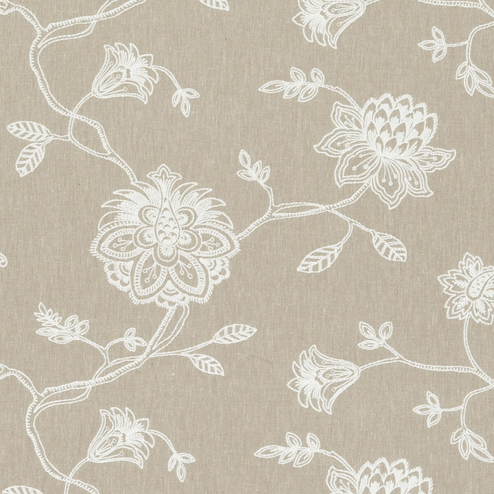 Whitewell Natural by Clarke And Clarke Fabric CLARKE & CLARKE RIBBLE VALLEY POLYESTER - 53%;COTTON - 30%;LINEN - 17% India - Horizontal: 17.4 and Vertical: 12.6 53 - Fabric Carolina -