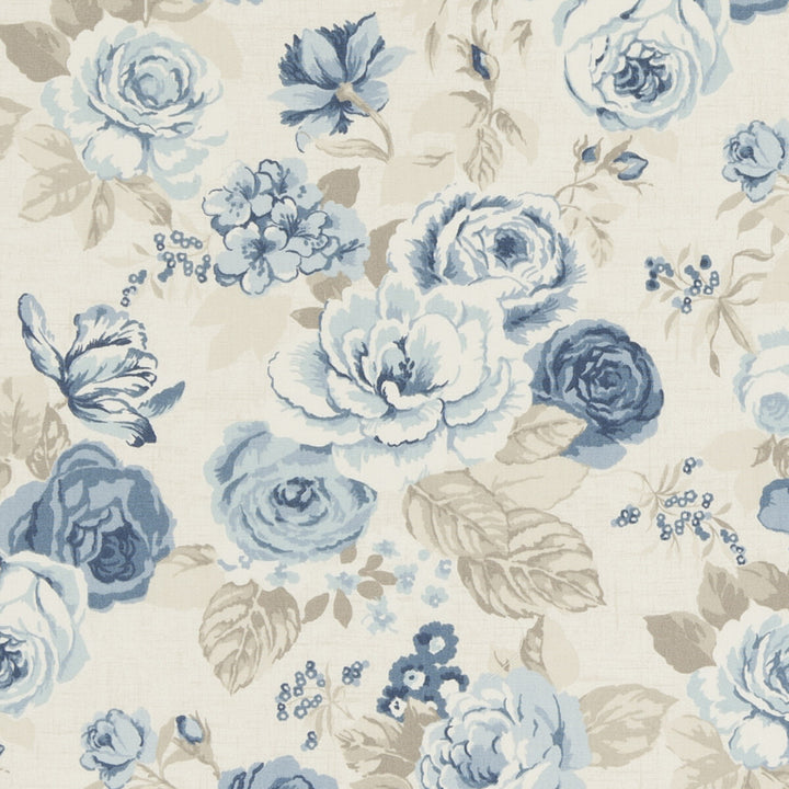 Genevieve Chambray by Clarke And Clarke Fabric CLARKE & CLARKE GENEVIEVE COTTON - 100% United Kingdom MEDIUM Horizontal: - and Vertical: - 55.125 - Fabric Carolina -