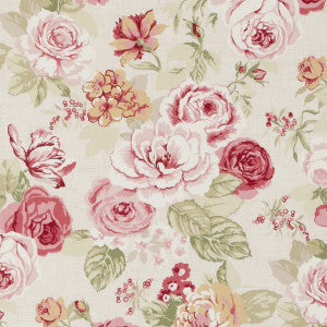Genevieve Old Rose by Clarke And Clarke Fabric