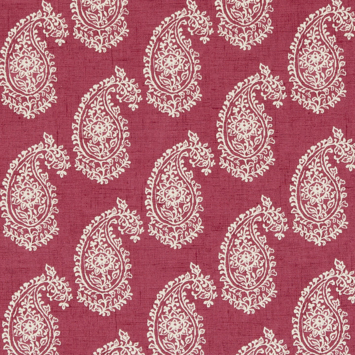 Harriet Raspberry by Clarke And Clarke Fabric CLARKE & CLARKE GENEVIEVE COTTON - 100% United Kingdom MEDIUM Horizontal: and Vertical: 55.125 - Fabric Carolina -