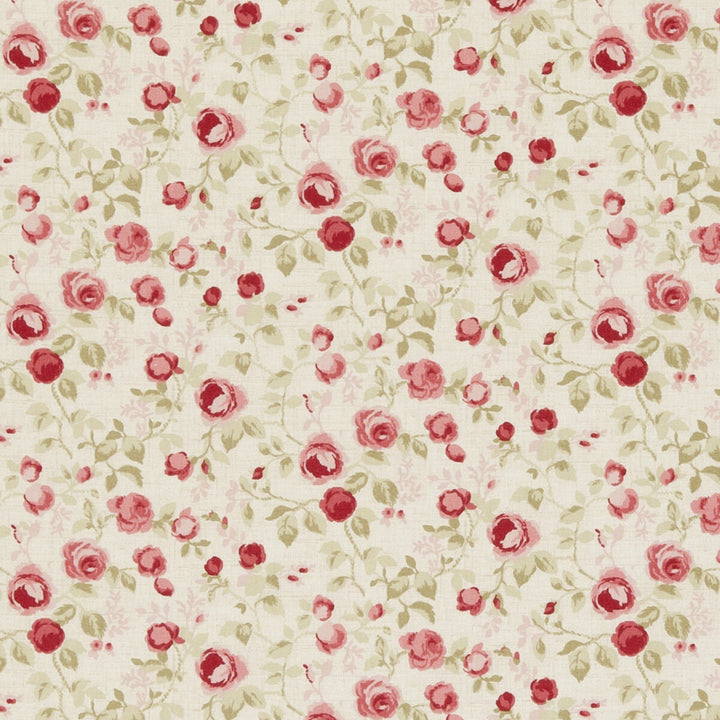 Maude Old Rose by Clarke And Clarke Fabric CLARKE & CLARKE GENEVIEVE COTTON - 100% United Kingdom MEDIUM Horizontal: - and Vertical: - 55.125 - Fabric Carolina -