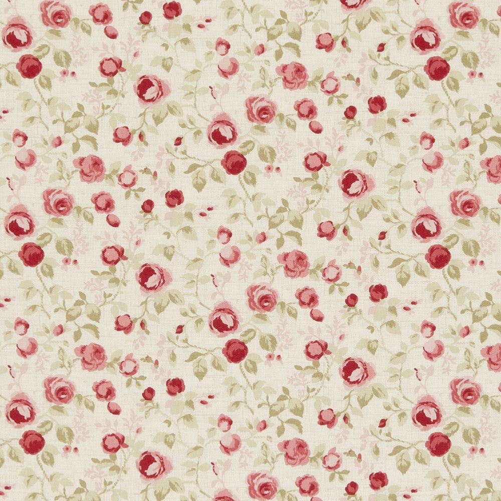 Maude Old Rose by Clarke And Clarke Fabric CLARKE & CLARKE GENEVIEVE COTTON - 100% United Kingdom MEDIUM Horizontal: and Vertical: 55.125 - Fabric Carolina -