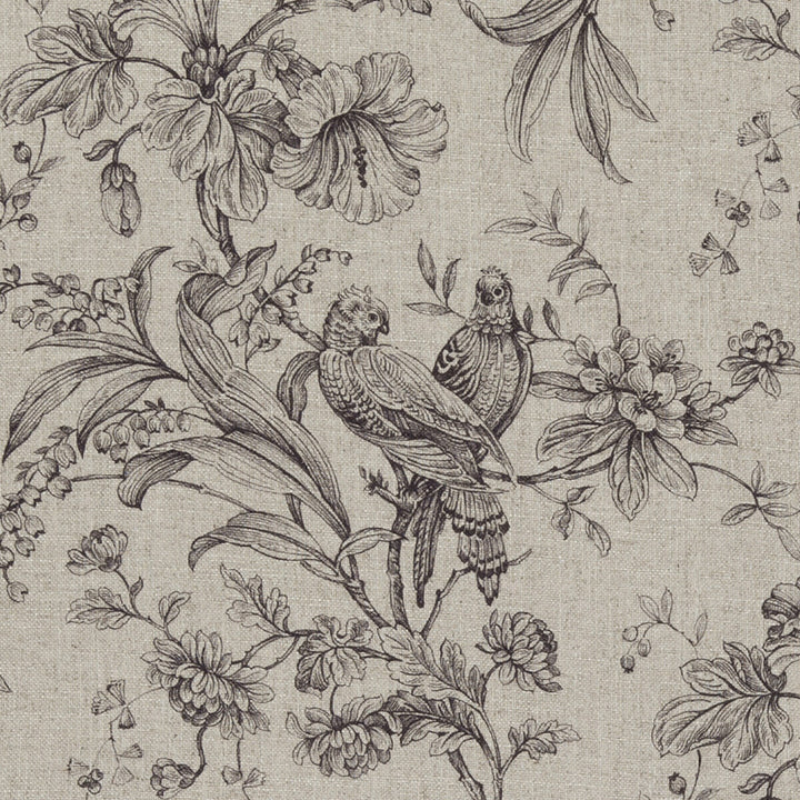 Kellie Charcoal by Clarke And Clarke Fabric CLARKE & CLARKE FAIRMONT VISCOSE - 67%;LINEN - 33% Spain Horizontal: 26.97 and Vertical: 24.8 55 - Fabric Carolina -
