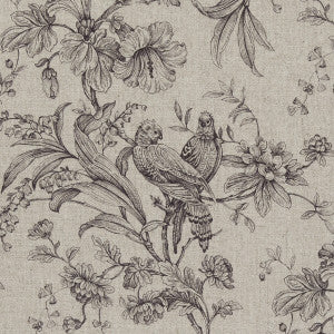 Kellie Charcoal by Clarke And Clarke Fabric